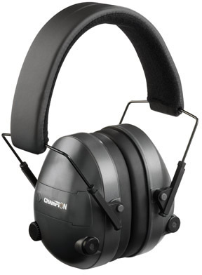 Champion Black Adjustable Electronic Earmuffs 21 dB(40974)