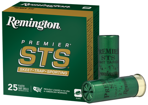 Remington Premier STS Target Loads STS12LH7, 12 Gauge, 2-3/4", 1-1/8 oz, 1200 fps, #7.5 Lead Shot, 25 Rds/Bx