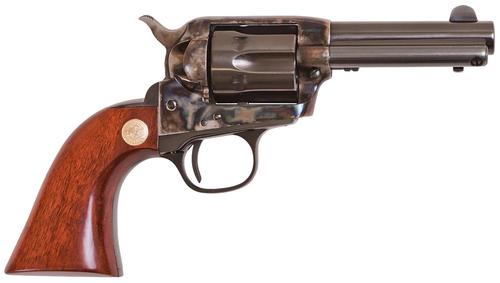 Cimarron Model P Jr Dual Cylinder Revolver CA990, 32-20 Win, 3.50in, Wood Grips, Steel Frame Finish, 6 Rds