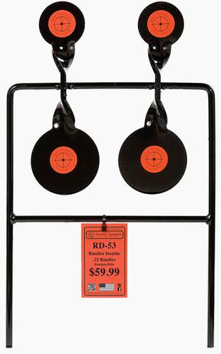 Taylor Targets Rimfire Double Spinner Target (RD-53) Designed for .22 Handguns and Rifles