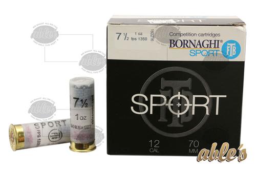 Bornaghi Sport Target Loads T1SPORT248, 12 Gauge, 2-3/4", 7/8 oz, 1200 fps, #8 Shot, 25 Rd/bx