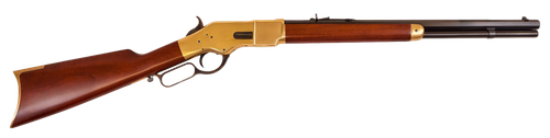 Cimarron 1866 Yellowboy Short Lever Action Rifle, 38 Special, 20", Brass Receiver, Walnut Stock