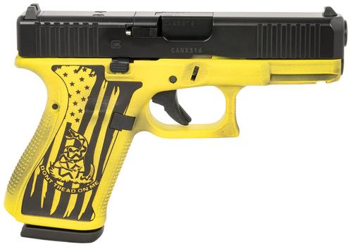 Glock 19 Gen5 PA195S204MOSGADFL, 9mm Pistol, 4.02", Gasdon Flag Grips, 15 Rds