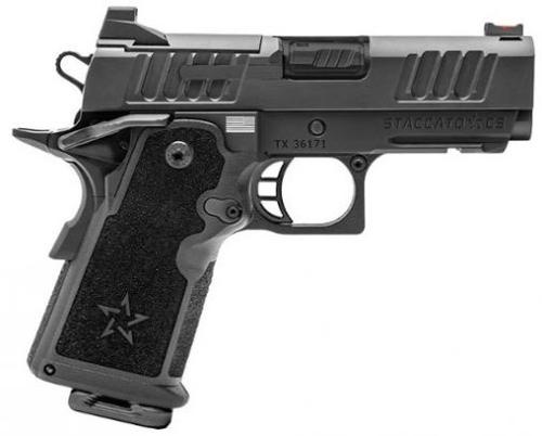 Staccato CS 2011 Pistol 14-1501-000102, 9mm, 3.5", 2011 Double Stack Grips, DLC Black Finish, 16 Rds