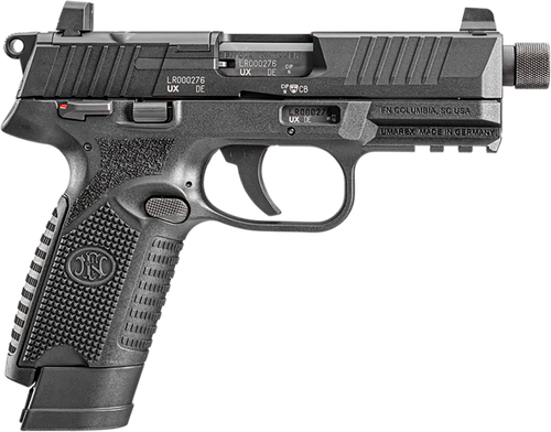 FN 502 Tactical Pistol 66101011, 22 LR, 4.6", Black Grips, Black Finish, 10 Rds