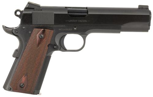 Colt 1911 Government Pistol O1911SEA1, 45 ACP, 5", Double Diamond Rosewood Grips, Blued Finish, 7 Rds