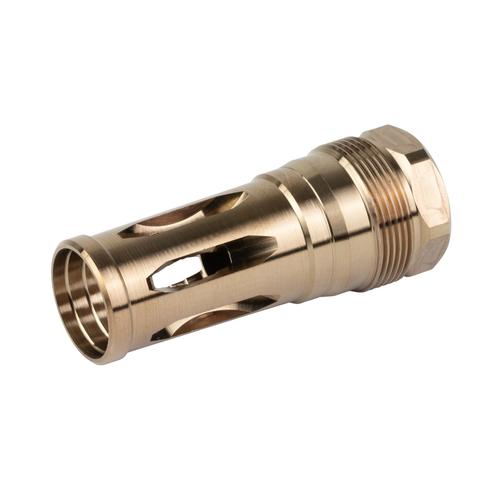 Rearden R2 Plan B Compatible Flash Hider, 1/2X28, .375 Bore Size, Gold (10084)