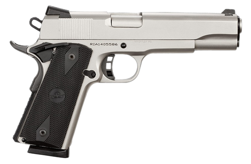 Rock Island Armory TAC 1911 Semi-Auto Pistol 51448, 45 ACP, 5 in, Polymer Grips, Matte Black Finish, 8 Rd