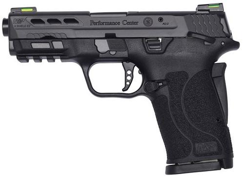 Smith & Wesson M&P9 Performance Center Shield EZ M2.0 Pistol 13223, 9mm, 3.80", Lightening Cut Black Armornite Slide, 8 Rds