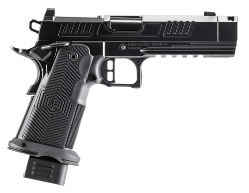 Alpha Foxtrot AF1911 Romulus Optic Ready Pistol, 9mm, 4.25in, Polymer Grips, Polished DLC Finish, 20 Rds