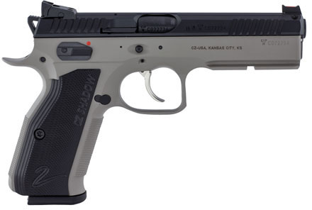 CZ-USA 75 Shadow 2 Pistol 91255, 9mm Luger, 4.8", Black Aluminum Grips, Gray Nitride Finish, 17 Rd