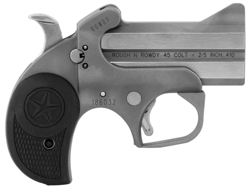 Bond Arms Rowdy Pistol BARW, 45 Colt / 410 Gauge, 3", Rubber Grips, Stainless Finish, 2 Rds