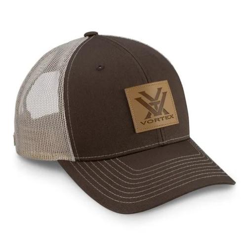 Vortex Barneveld 608 Cap, Brown, Leather Patch (120-31-BRN)