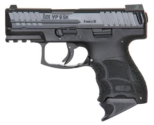 Heckler & Koch VP9 SK Striker-Fired Pistol 81000093, 9mm Luger, 3.39", Black Interchangeable Backstrap Grips, Black Finish, 10 Rds