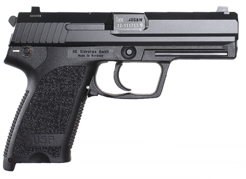 Heckler & Koch USP45 V1 Standard DA/SA Pistol w/Safety 81000322, 45 ACP, 4.41 in, Polymer Grip, Blue Finish, 12 Rd, w/3 Dot Sights