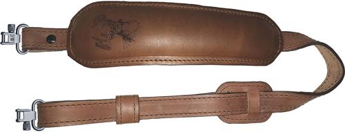 AA&E Leathercraft Deer Head Trophy Sling w/Metal Swivels, Cafe Brown (8501056S210)