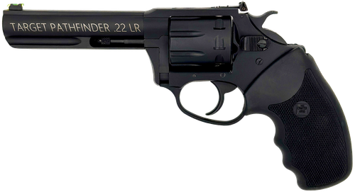 Charter Pathfinder Target Lite Revolver 12242, 22 LR, 4.20in, Black Rubber, 8 Rds