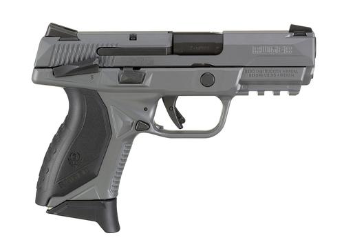 Ruger American Compact Pistol 8650, 45 ACP, 3.75", Black Wraparound Grips, Gray Cerakote Finish, 7 Rds