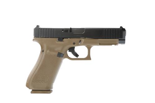 Glock G47 G5 MOS Pistol UA475S203MOSDE, 9mm, 4.49in, FDE Frame Grips, 17 Rds