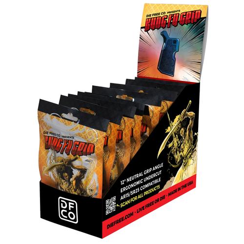 Die Free Co. Kung Fu Grip For AR-15/AR-10, Black, 10 Pack