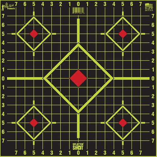 Pro Shot Products 17.75" Splatter Shot Long Range Sight In Target Peel and Stick Target, 5 Pack (1775SI5PK)
