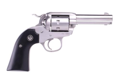 Ruger Single-Seven Revolver 8168, 327 Fed Mag, 3-3/4in, Black Laminate Grips, Satin Stainless Finish, 7 Rds