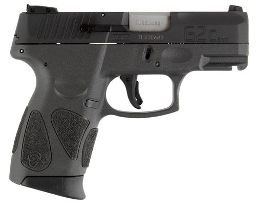 Taurus G2c SA/DA Pistol 1G2C93112G, 9mm Luger, 3.20", Light Rail, Polymer Grips, Gray Finish, 12 Rds