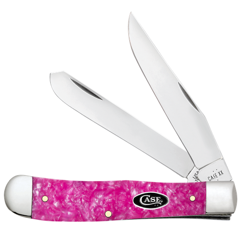 Case Knives Pink Crackle Kirinite Trapper (16160)