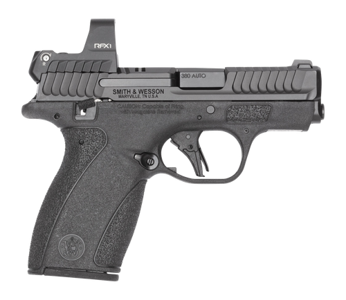 Smith & Wesson M&P Bodyguard 2.0 Pistol, 380 ACP, 2.75", Black Poly. Grips, Serrated Black Armornite SS Slide, w/RFX1 Green Dot Sight, 12 Rds