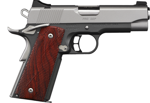 Kimber 3000243 Pro CDP Pistol - 45 ACP, 4 in Barrel, Amb. Safety, Aluminum Frame, Satin Stainless Steel Slide