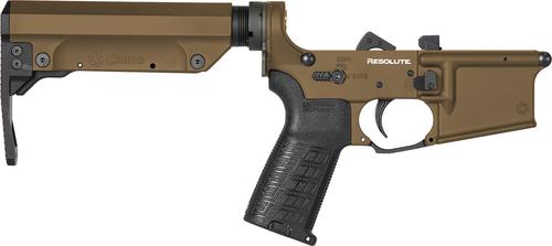 CMMG Resolute MK4 55CA3BE-MB Complete Lower Receiver with CMMG Rip Stock, Midnight Bronze Finish