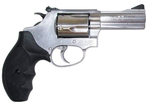 Smith & Wesson 60 Revolver 162430, 357 Magnum, 3" BBL, Rubber Grip, Satin Stainless Finish, 5 Rd, Adj Sights