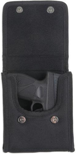Bulldog Nylon Black Vertical Cell Phone Holster for Compact 380 Pistols with Belt Loop & Clip (BD848)
