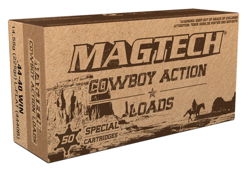 Magtech Sport Cowboy Action Cartridges 4440B, 44-40 Winchester, Lead Flat Nose (FN), 225 GR, 725 fps, 50 Rd/bx
