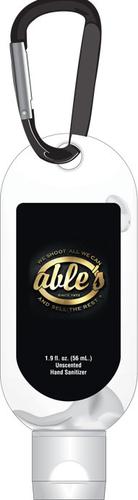 Able's Hand Sanitizer 1.9 oz Bottle w/Carabiner (HANDSANITIZER)