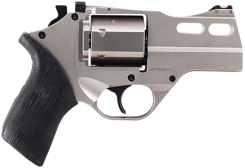 Chiappa Rhino Revolver 340290, 357 Mag, 3", Black Rubber Grip, Nickel-Plated Finish, 6 Rd
