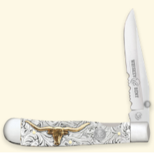 Whiskey Bent Knives Trapper Lock Knife w/Clip Point Blade, Toro Handle (WB16-22)