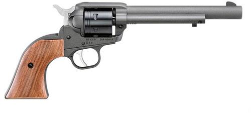 Ruger Wrangler Revolver 2057, 22 LR, 6.5", Wood Grips, Cobalt Blue Cerakote Finish, 6 rd