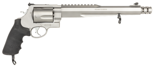 Smith & Wesson 500 Revolver 170231, 500 Smith & Wesson, 10 1/2", Rubber Grip, Satin Stainless Finish, 5 Rd