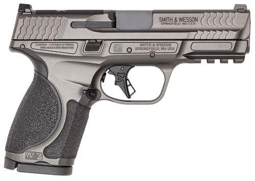 Smith and Wesson M&P M2.0 Pistol 14101, 9mm Luger, 4in, Textured, Tungsten Gray Cerakote Finish, 15 Rds