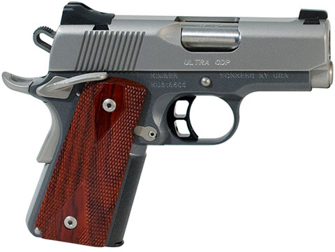 Kimber 3000256 Ultra CDP Pistol - 9MM, 3 in Barrel, Amb. Safety, Aluminum Frame, Satin Stainless Steel Slide, 8 Rd