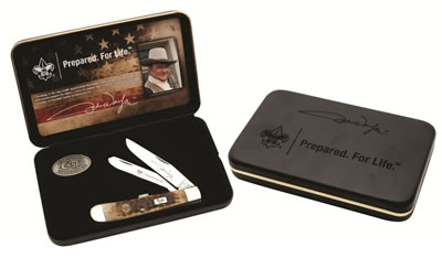 Case John Wayne/Boy Scouts of America Trapper Gift Set Knife (17656)