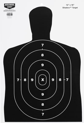 Birchwood Casey EZ Scorer Shadow Target 100/Pack BC27 (37005)