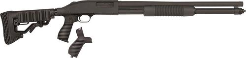 Mossberg 590 Tactical Shotgun 50695, 12 Gauge, 20 in, 3 in Chmbr, Black Synthetic Stock, Matte Blue Finish, 8 Rds