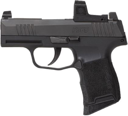 Sig Sauer P365 Pistol 365-380-BSS-RXZE, 380 ACP, 3.1", No Safety, Romeo Zero ELITE, Black Nitron Finish, 10 Rd