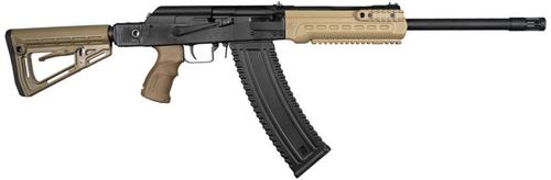 Kalashnikov KS-12T Semi-Auto Tactical Shotgun KS12TSFSFDE, 12 Gauge, 18.25", Side Folding Stock, FDE Finish, 10 Rds