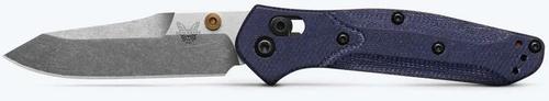 Benchmade Mini Osborne Folding Knife w/Satin Blade, Denim Micarta Handle