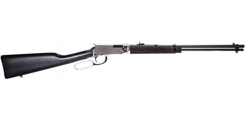 Rossi Rio Bravo Rifle RL22181WD-NI, 22LR, 18", Black Hardwood Stock, Nickel Plated Receiver, 15 Rds