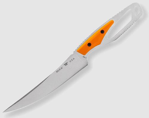 Buck Knives 0636ORS-B, 636 PakLite Processor Knife, 420HC steel, boning blade, Orange glass filled nylon