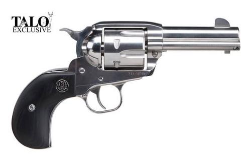 Ruger Vaquero Birds Head Revolver 5162, 357 Magnum | 38 Special, 3.75in, Black Laminate Grips, Stainless Finish, 6 Rds